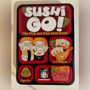 New Gamewright Sushi Go: The Pick and Pass Classic Card Game, 2 Players, 108ct